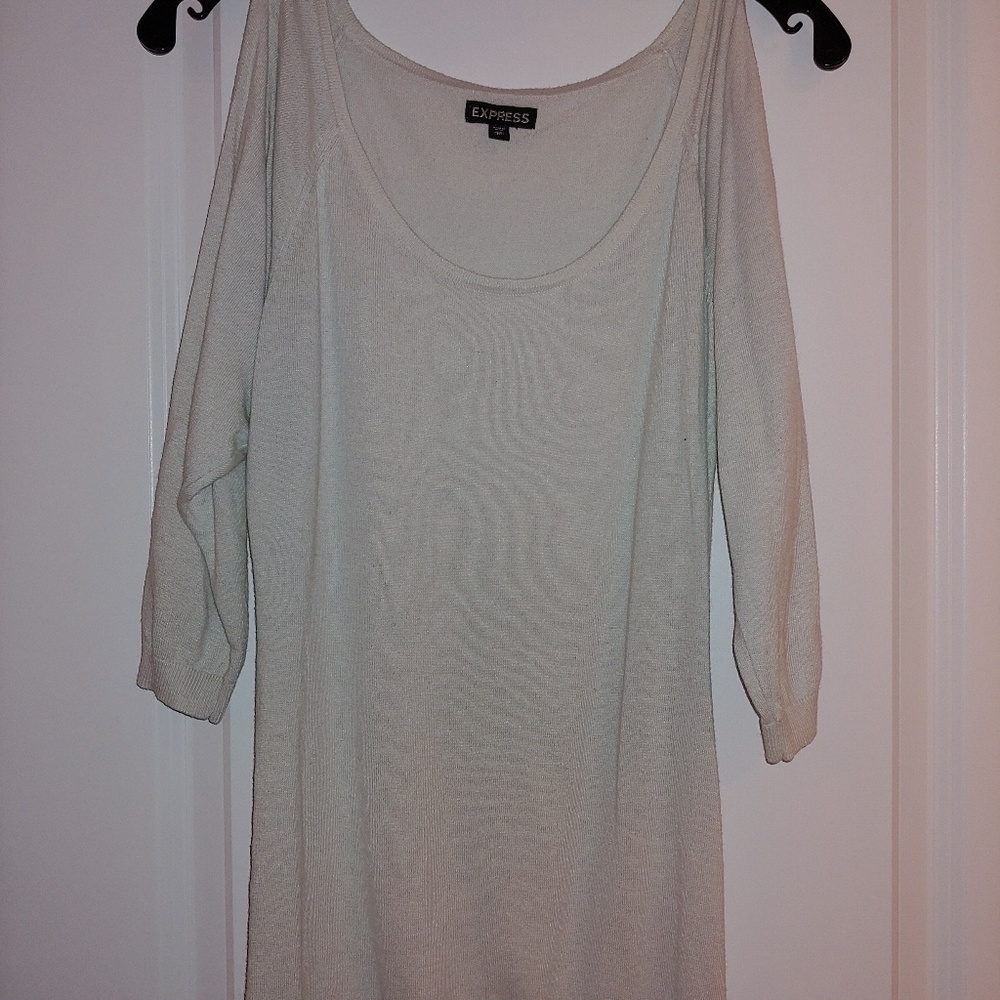 Express cold shoulder sweater